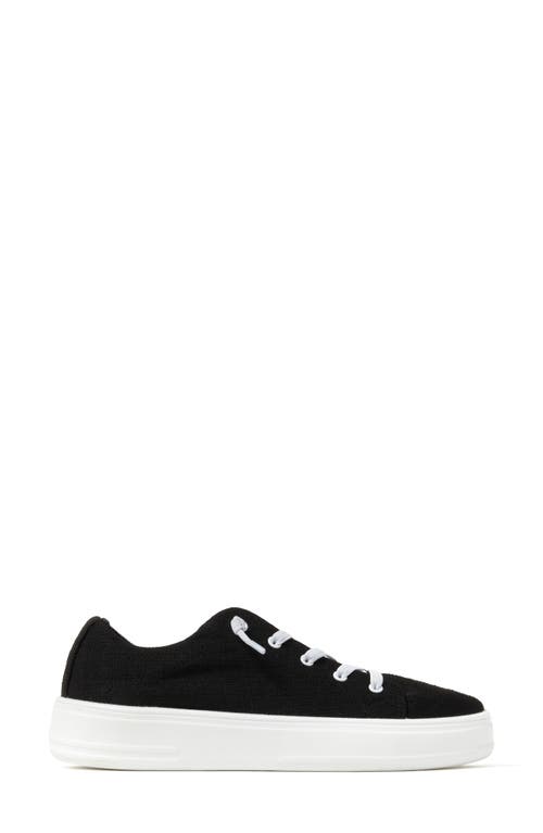 Dearfoams Mabel Woven Slip-on Sneaker In Black