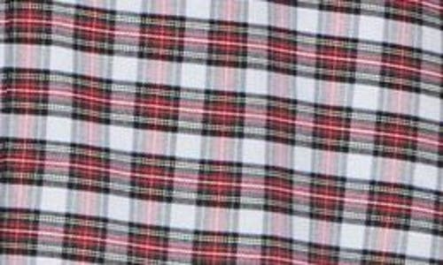 Brooks Brothers Regular Fit Tartan Non-iron Oxford Button-down Shirt In White/red Tartan