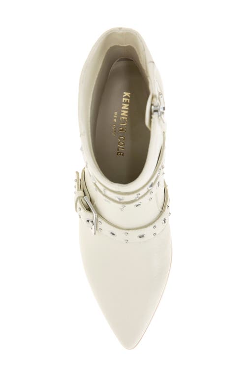 Kenneth Cole Cheyenne Stud Bootie In Whitecap Leather