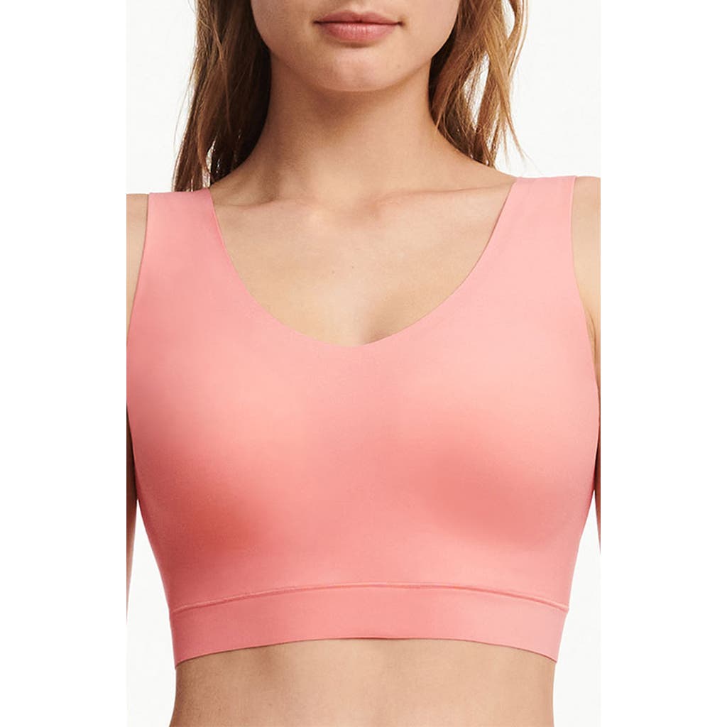 Chantelle Lingerie Soft Stretch Padded V-Neck Bralette in Candlelight