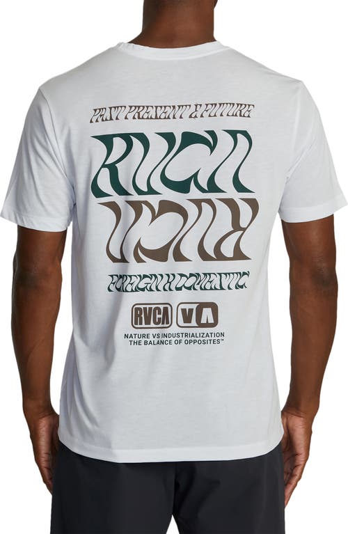 Shop Rvca Flip Flow Performance Graphic T-shirt In White