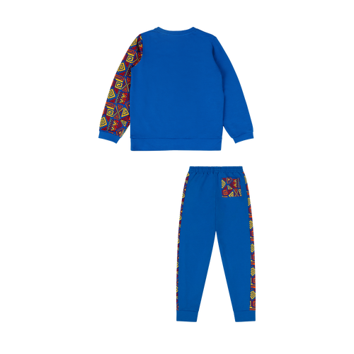 Mixed Up Clothing Boys Crewneck Sweatshirt And Jogger Pants Set In Blue Multicolor