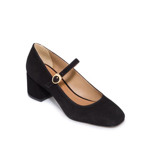 Bernardo Footwear Ancona Block Heel Mary Jane In Black