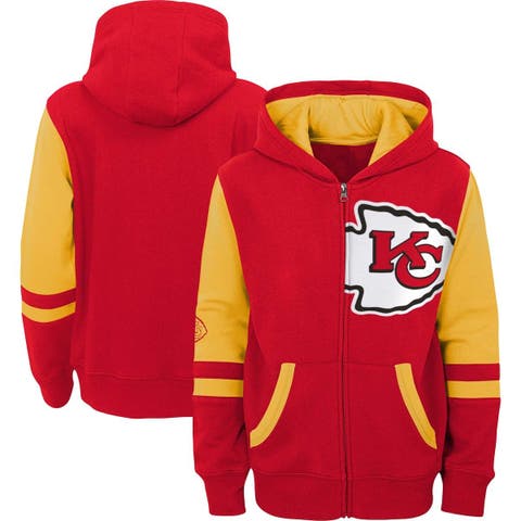 Kansas City Chiefs Color Block Men's Nike NFL Pullover Hoodie.