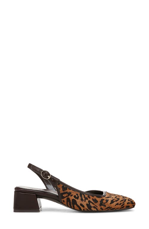 Naturalizer Jayla 2 Genuine Calf Hair Slingback Pump In Natural Brown Multi