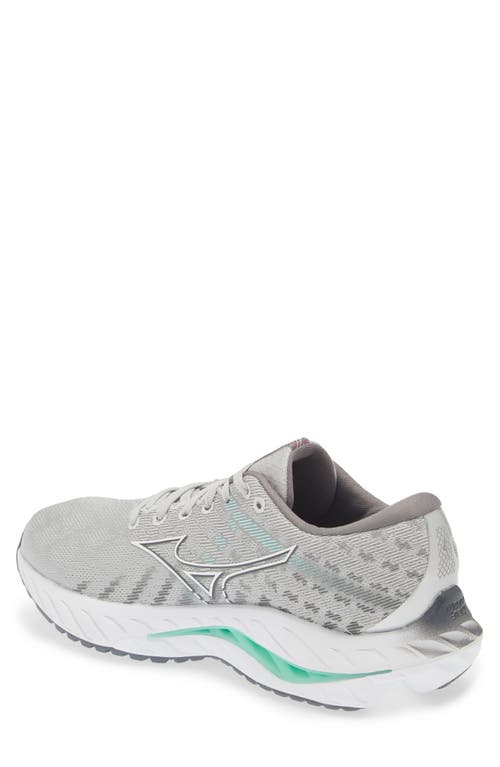 Mizuno Wave Inspire 19 Sneaker In Harbor Mist-white