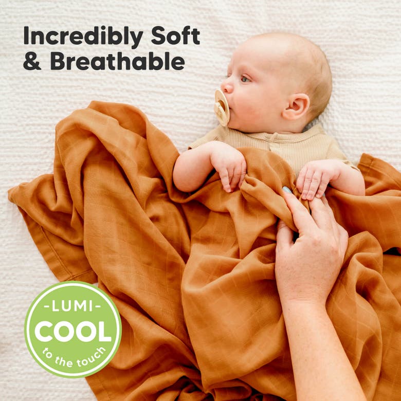 Keababies Lumi Muslin Swaddle Blankets In Spice