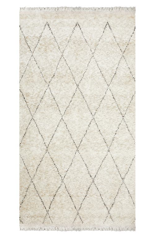 Solo Rugs Shaggy Moroccan Wool Blend Area Rug in Ivory at Nordstrom