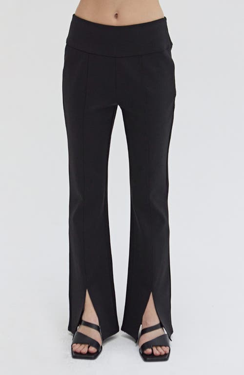 Shop Crescent Flared Legging Pants In Black