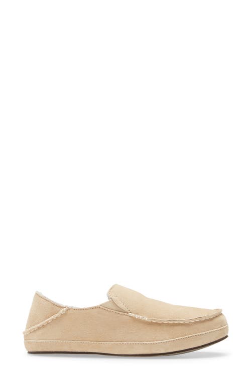 Shop Olukai Nohea Nubuck Slipper In Sandbar/sandbar Leather