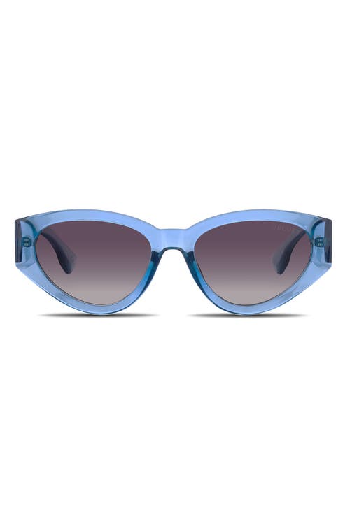 Shop Velvet Eyewear Rosa Sunglasses In Dusty Blue