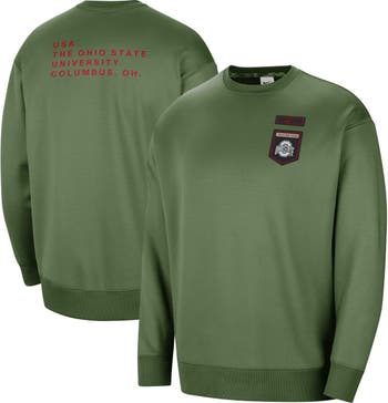 Ohio State Buckeyes Nike Dri-FIT Hoodie Scarlet Long Sleeve T-Shirt / 2X-Large