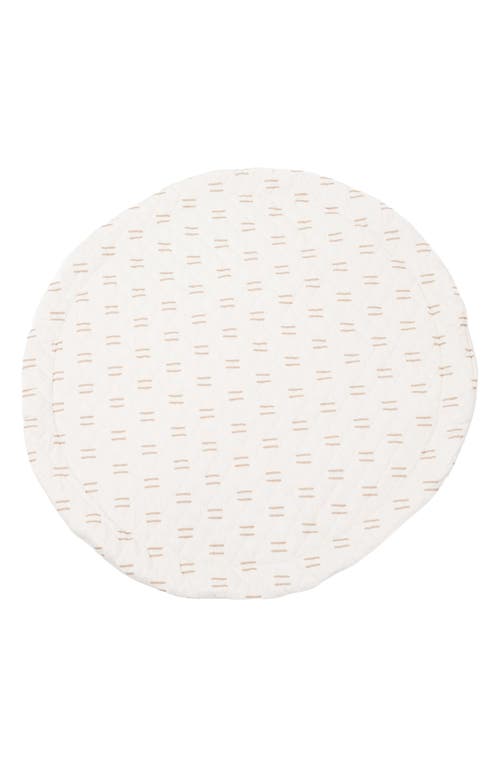 Poppyseed Play Extra Padded Round Play Mat in Neutral Line at Nordstrom