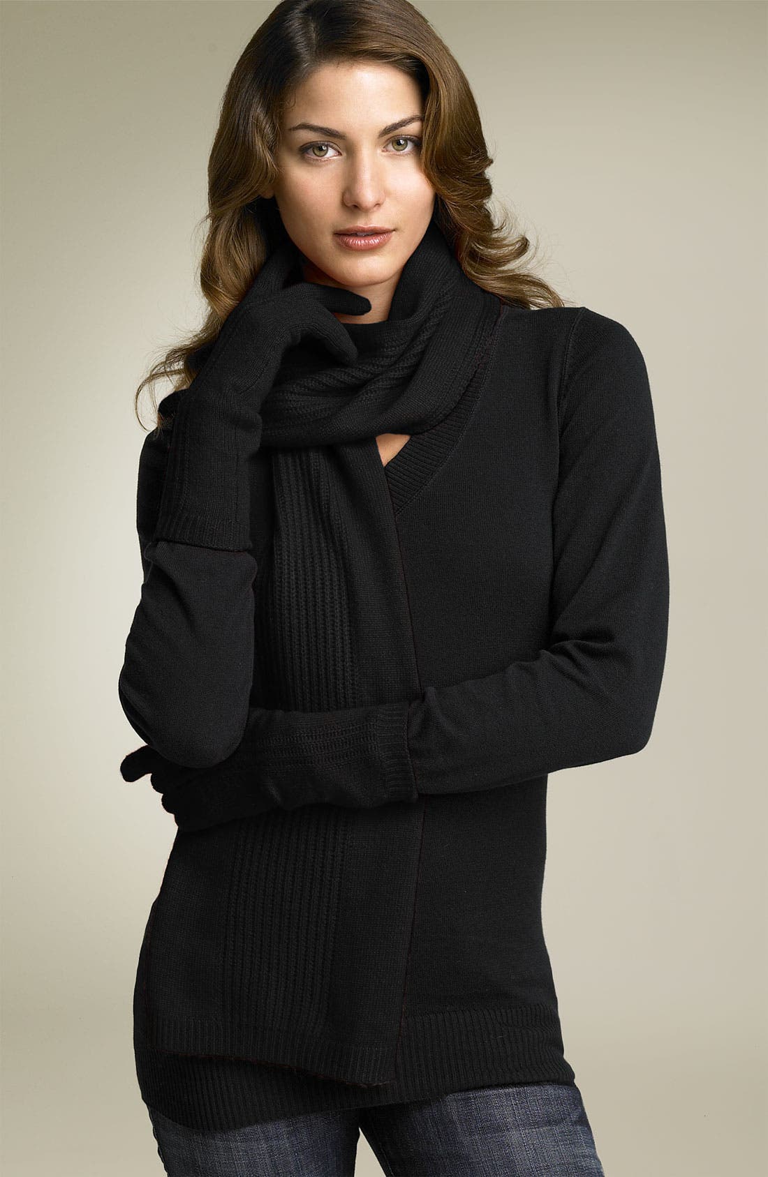 cashmere scarf and gloves
