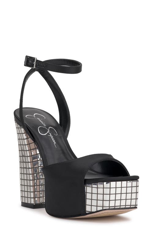 Jessica Simpson Lirio Ankle Strap Platform Sandal Black at Nordstrom,