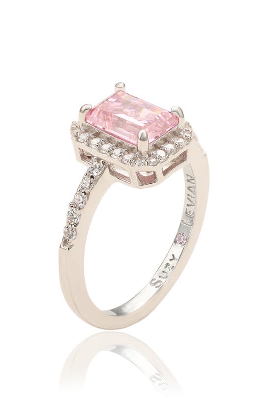 SUZY LEVIAN SUZY LEVIAN EMERALD CUT SAPPHIRE RING