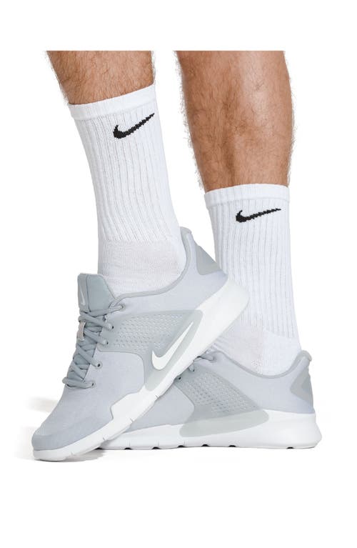 Nike Kids' 6-pack Everyday Cushioned Training Crew Socks In 100 White/black