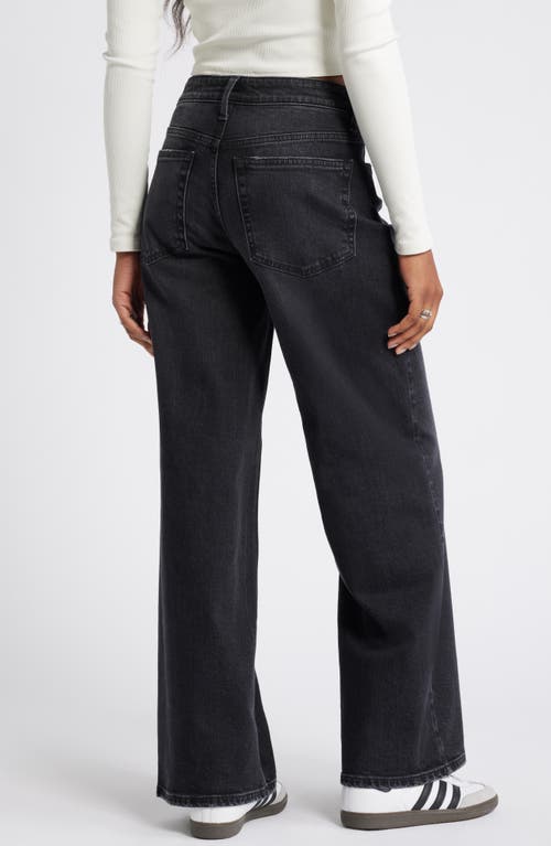 Shop Bp. Mid Rise Baggy Jeans In Washed Black