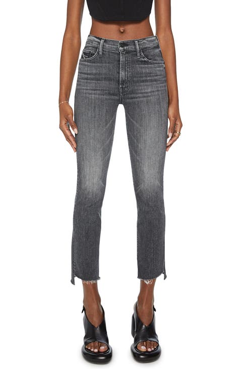Women's Grey Cropped Jeans