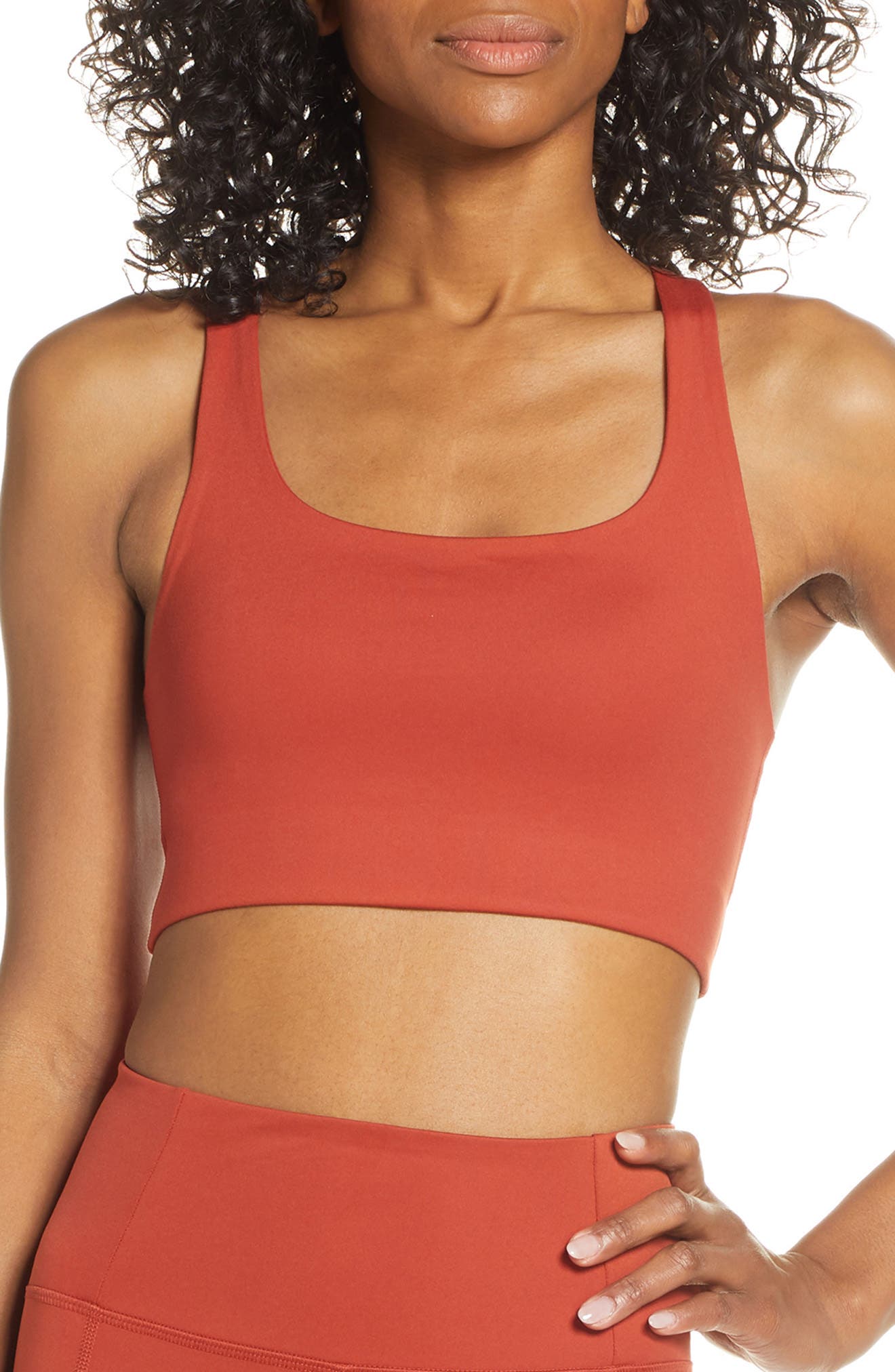 Girlfriend Collective Paloma Sports Bra, Red
