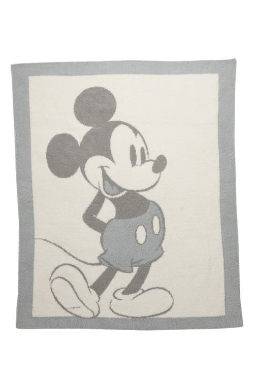 barefoot dreams Cozychic Disney Mickey/Minnie Mouse Blanket in Ocean Multi at Nordstrom