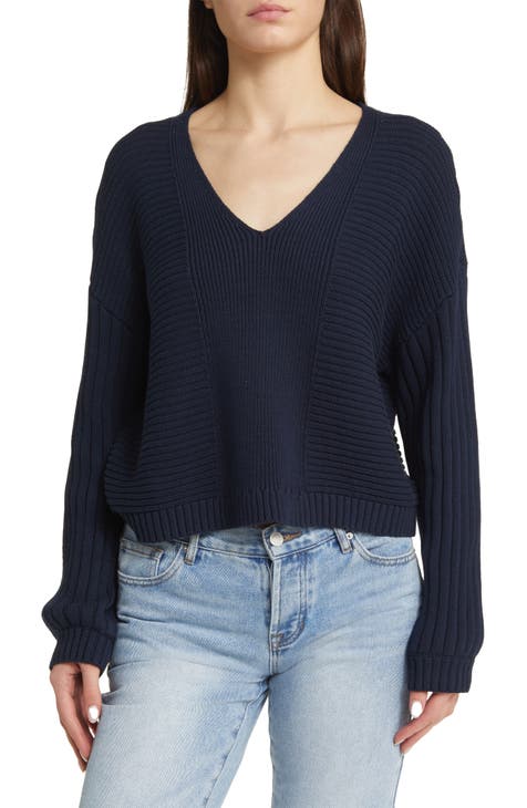 navy cotton sweaters