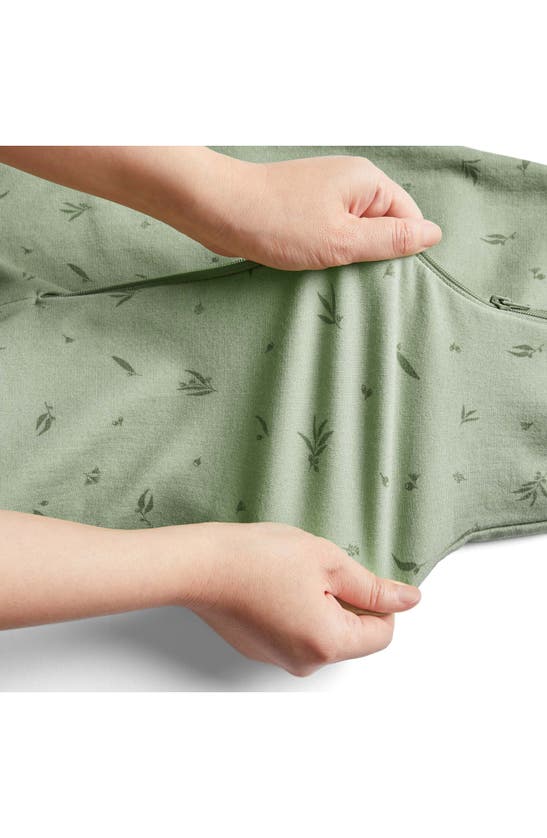 Ergopouch 0.2 Tog Organic Cotton Wearable Blanket In Green