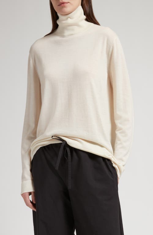 The Row Fulton Cashmere Turtleneck Sweater Ivory at Nordstrom,