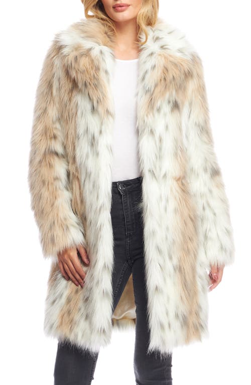Fireside Faux Fur Coat in Snow Lynx