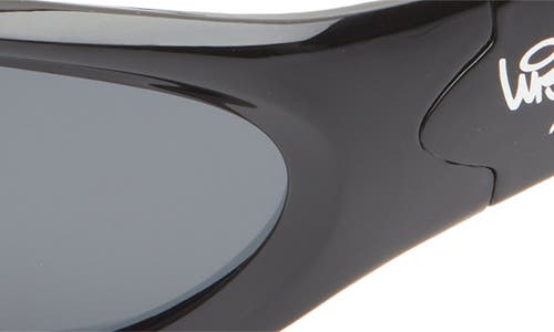 Wisdom Frame 5 Rectangular Sunglasses In Black/black