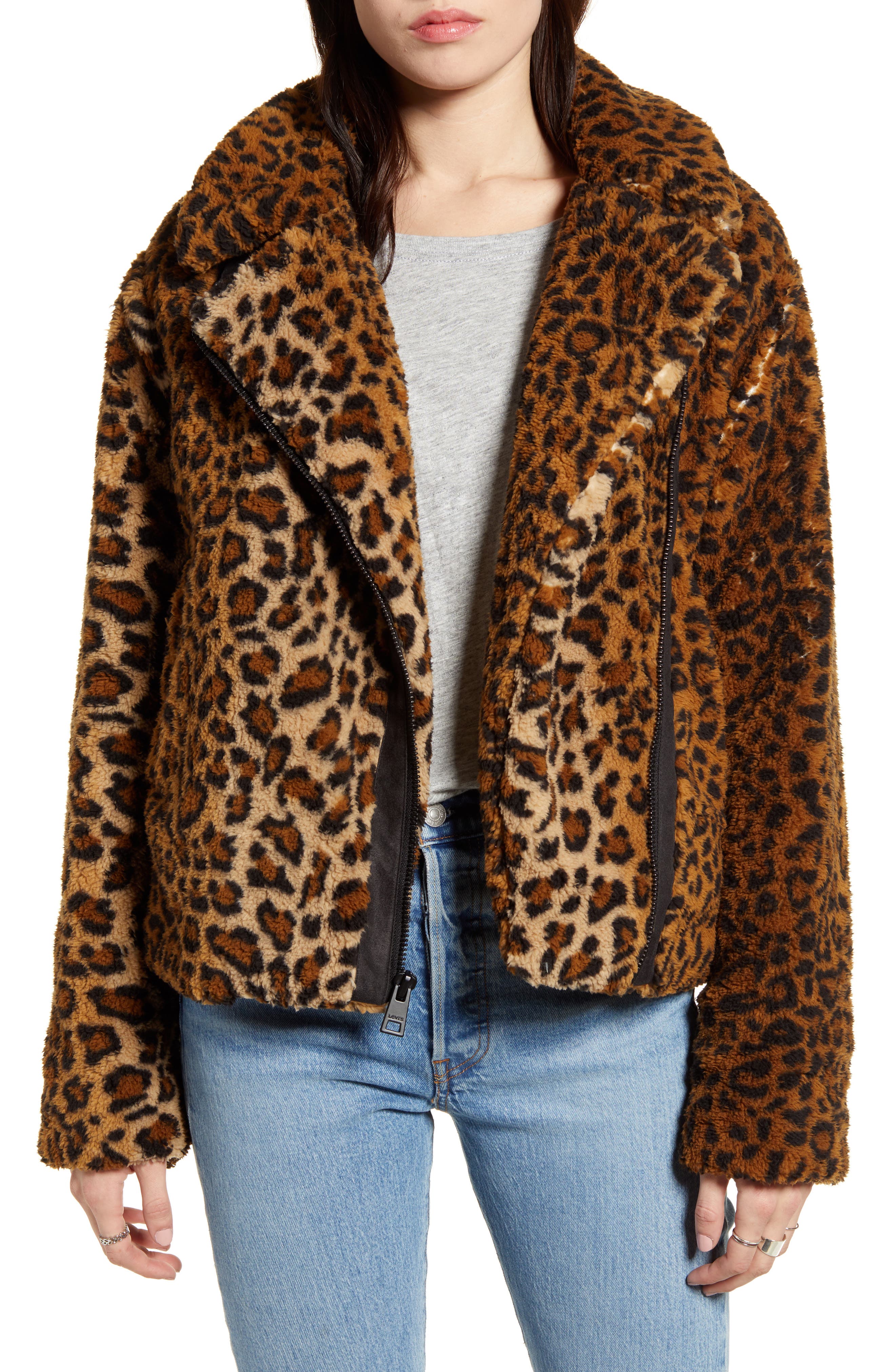 levi's leopard jacket