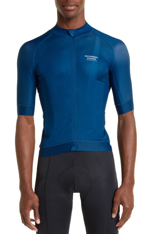 PAS NORMAL STUDIOS Mechanism Cycling Jersey Jacket in Dark Blue