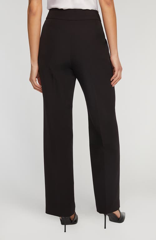 Shop Elie Tahari The Jolie Straight Leg Sailor Pants In Noir