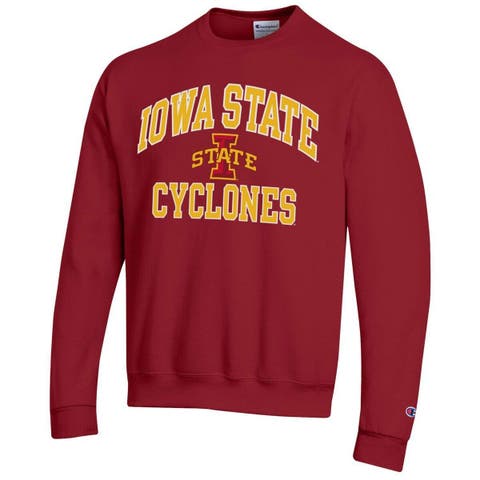 Men's Champion Cardinal Iowa State Cyclones High Motor Pullover Sweatshirt