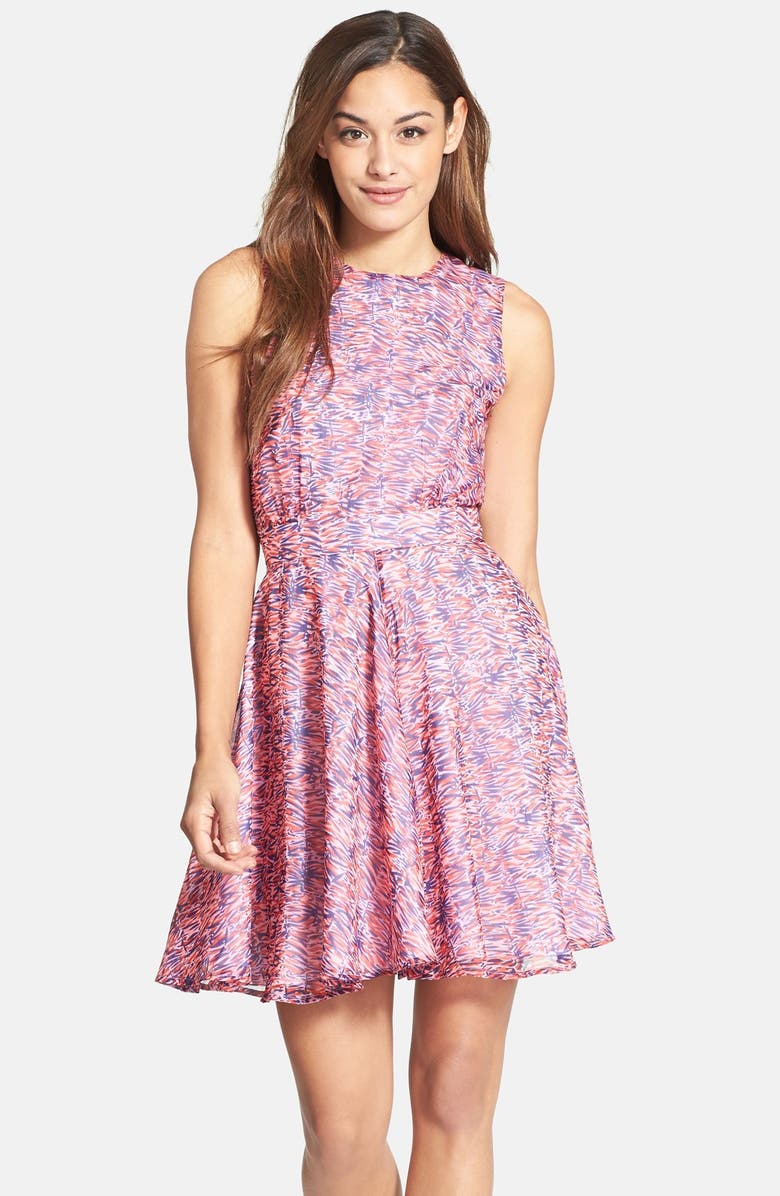 French Connection Print Fit & Flare Dress | Nordstrom