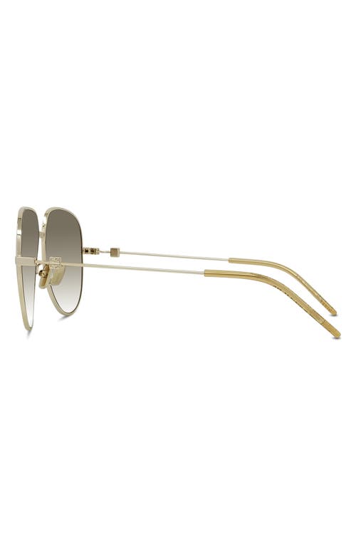 Givenchy Gv Speed Gradient Pilot Sunglasses In Gold/gradient Brown