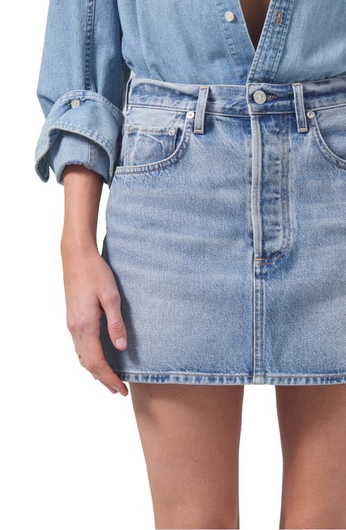 Shop Citizens Of Humanity Ramona Denim Miniskirt In Fiesta