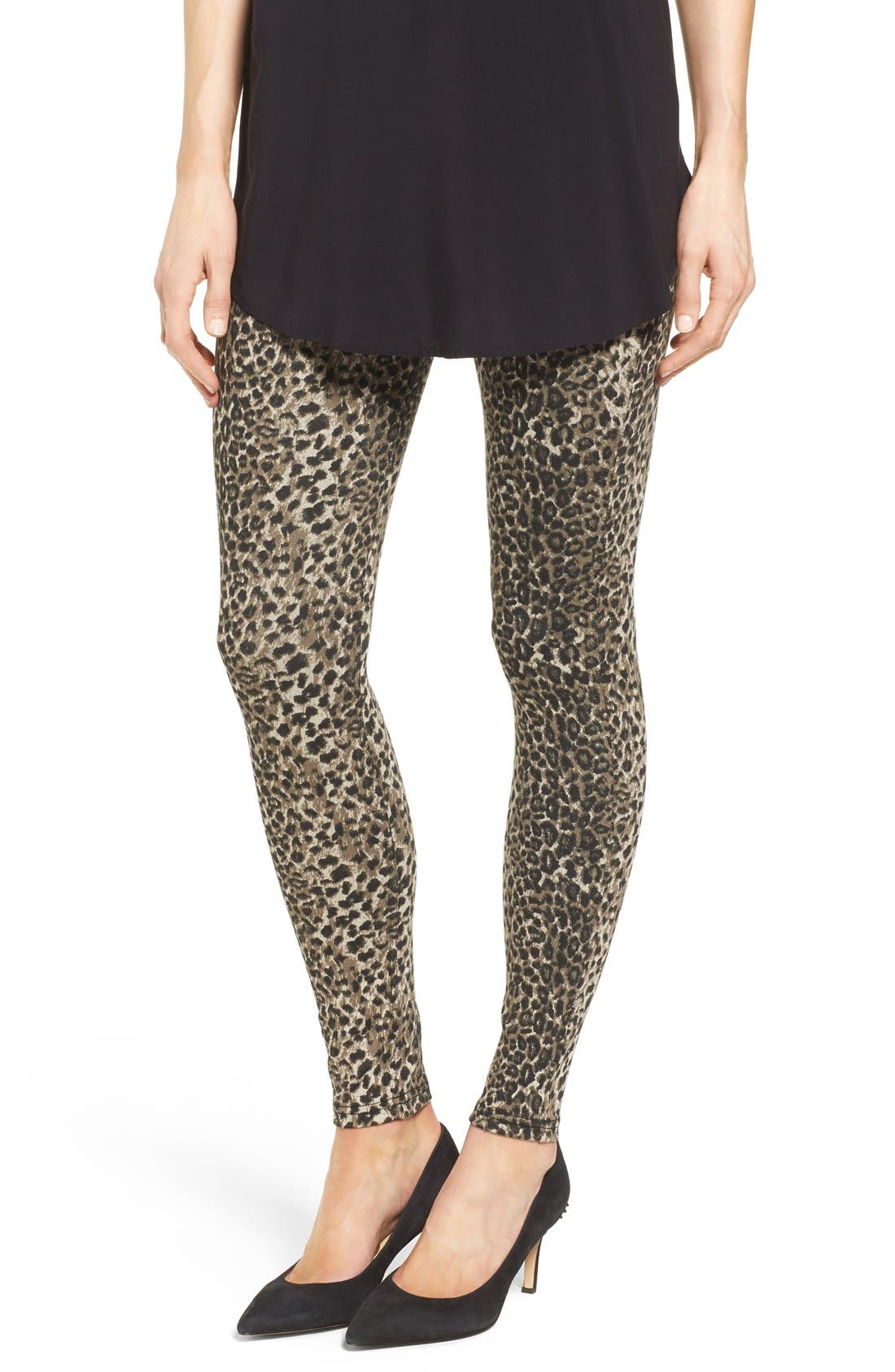 Hue Animal Print Denim Leggings Nordstrom