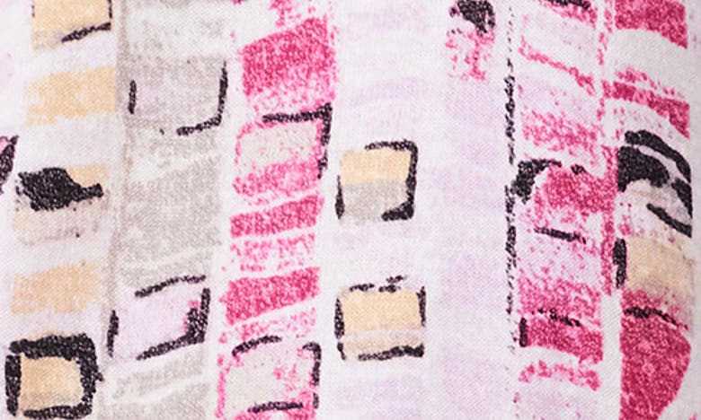Shop Nic + Zoe Geo Mosaic Sweater In Pink Multi