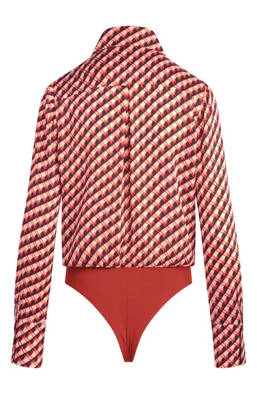 Shop Favorite Daughter The Take Me Seriously Bodysuit In Retro Rouge Hounds