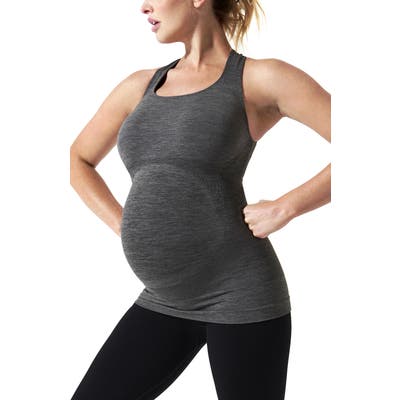Blanqi Sportsupport Maternity Support Crossback Tank, Grey