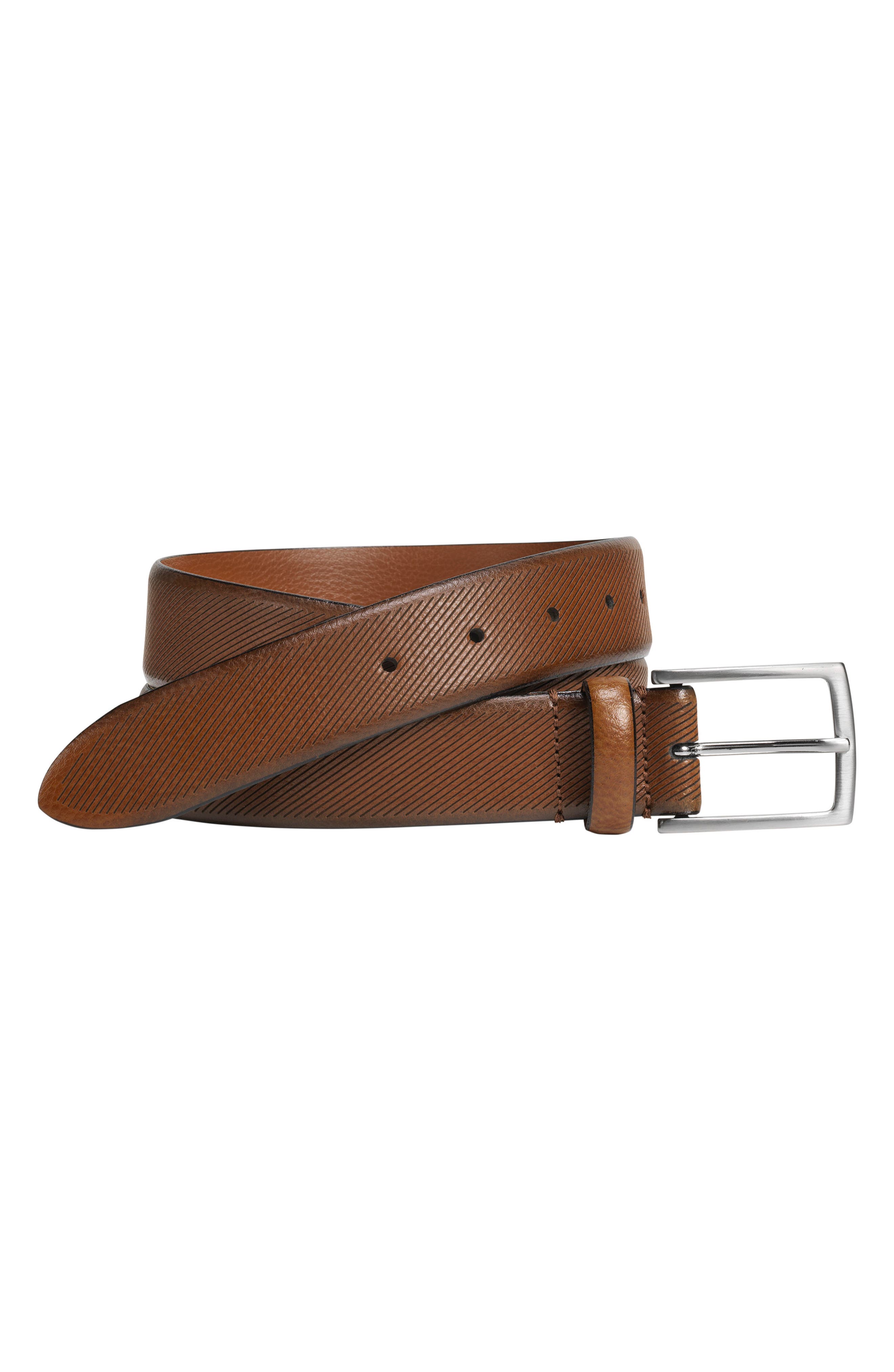 white reversible mcm belt