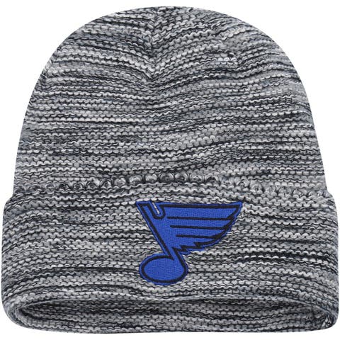 Men's Washington Capitals Mitchell & Ness Blue Punch Out Cuffed Knit Hat  with Pom