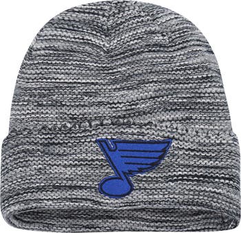 St. Louis Blues adidas Marled Cuffed Knit Hat - Black/White