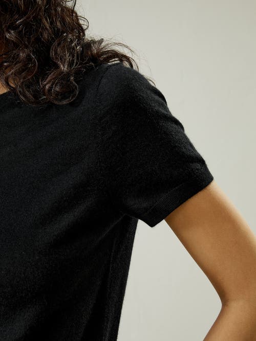 Lilysilk Cashmere Round Neck Sweater In Black