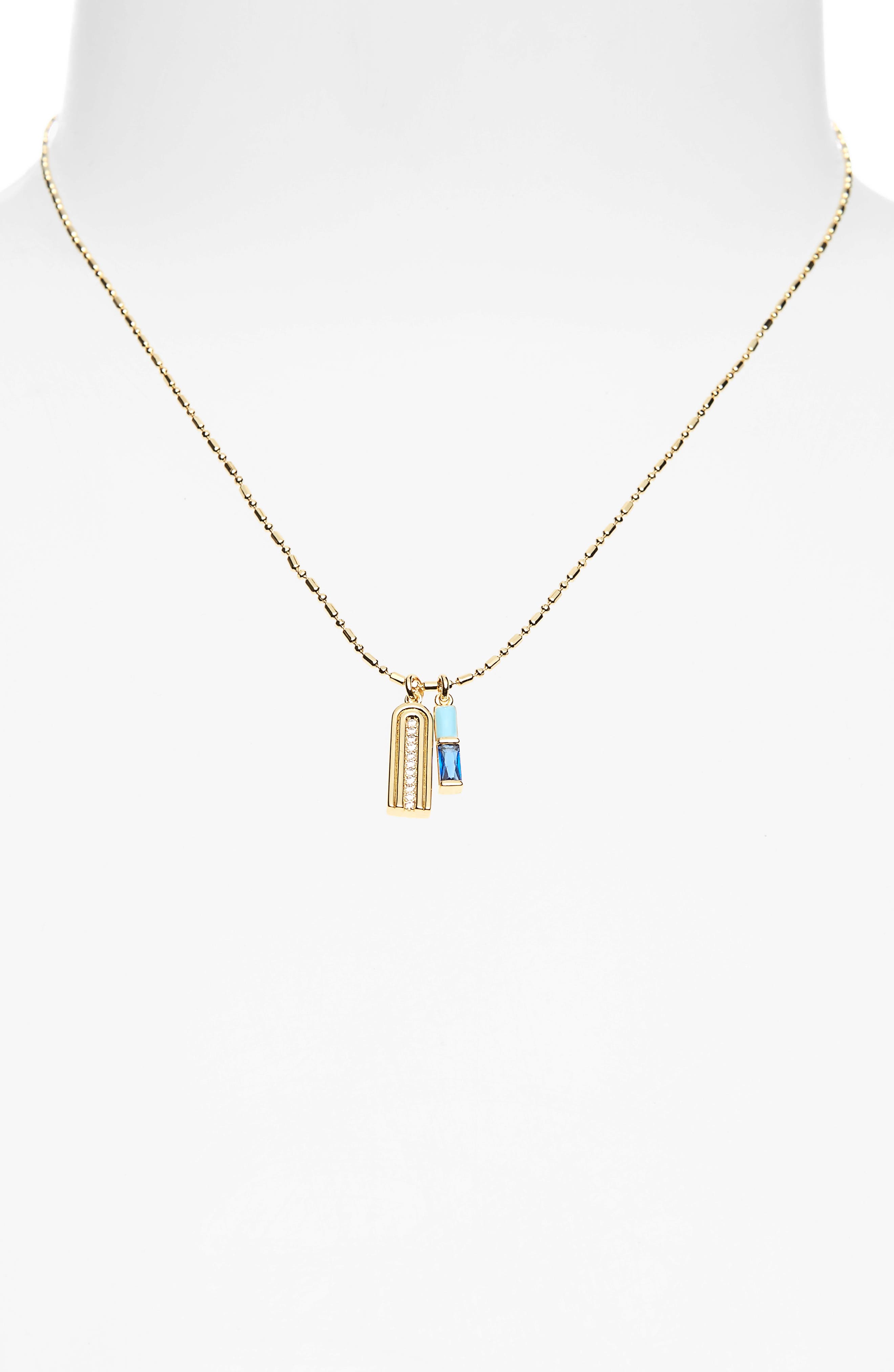 Nordstrom Dainty Charm Pendant Necklace 