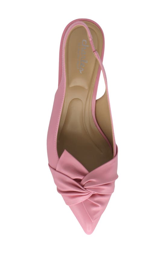 Shop Charles By Charles David Avril Pointed Toe Slingback Pump In Ballerina Pink