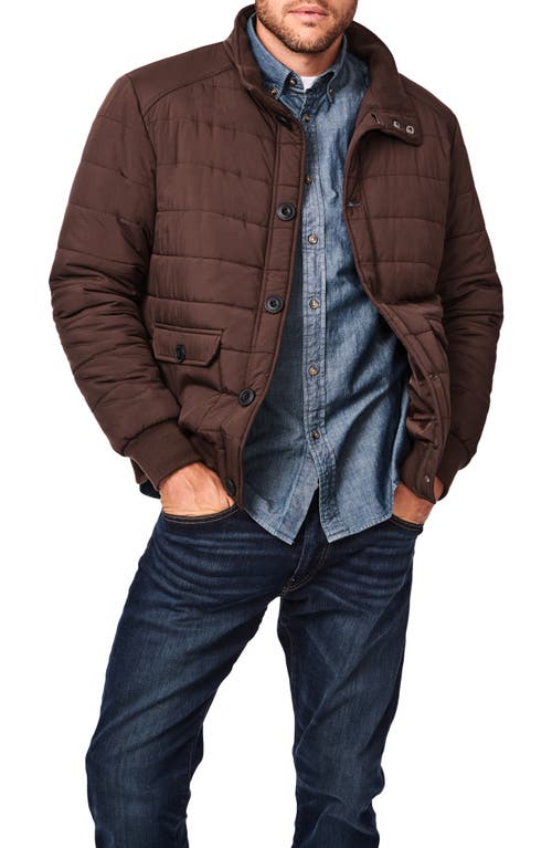 Shop Bernardo Intercept Water Resistant Puffer Jacket In Chocolate