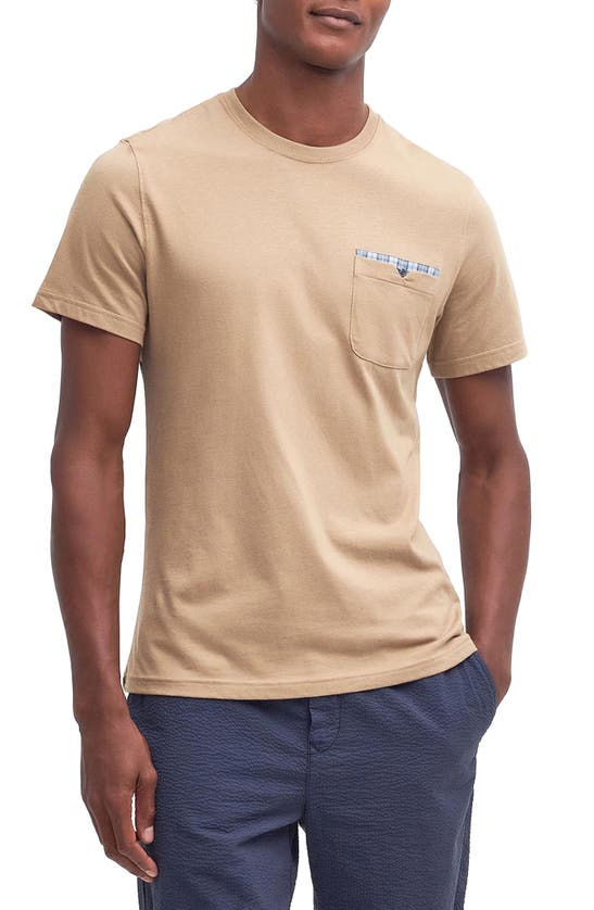 Shop Barbour Tayside Pocket T-shirt In Military Brown