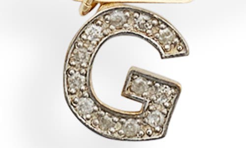Meshmerise Diamond Initial Charm Bracelet In Yellow-g
